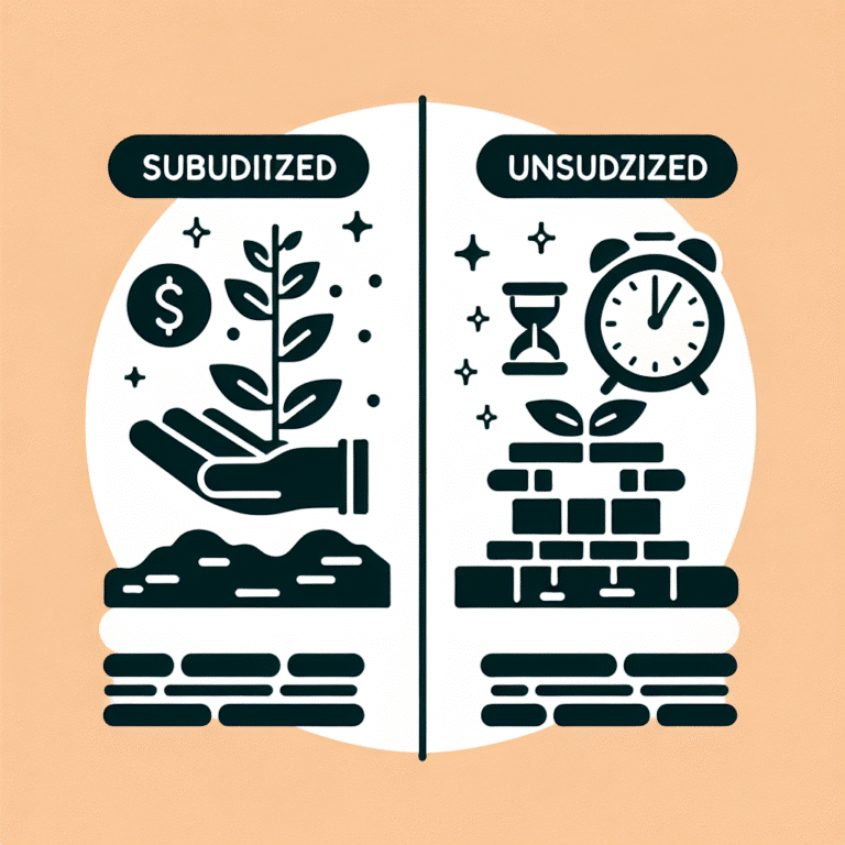 difference between subsidized and unsubsidized loans