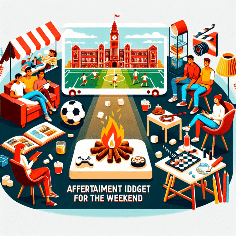 weekend entertainment ideas on a student budget