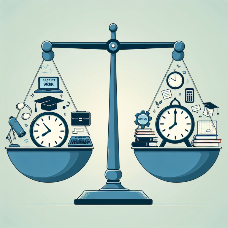 best practices for balancing part-time work and college commitments