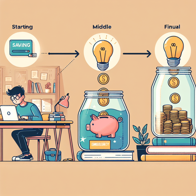 how to build emergency savings as a student
