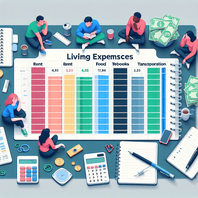 planning for living expenses while attending college