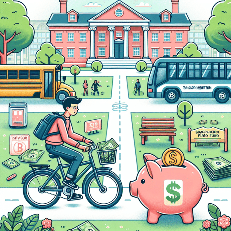 how to save money on transportation in college