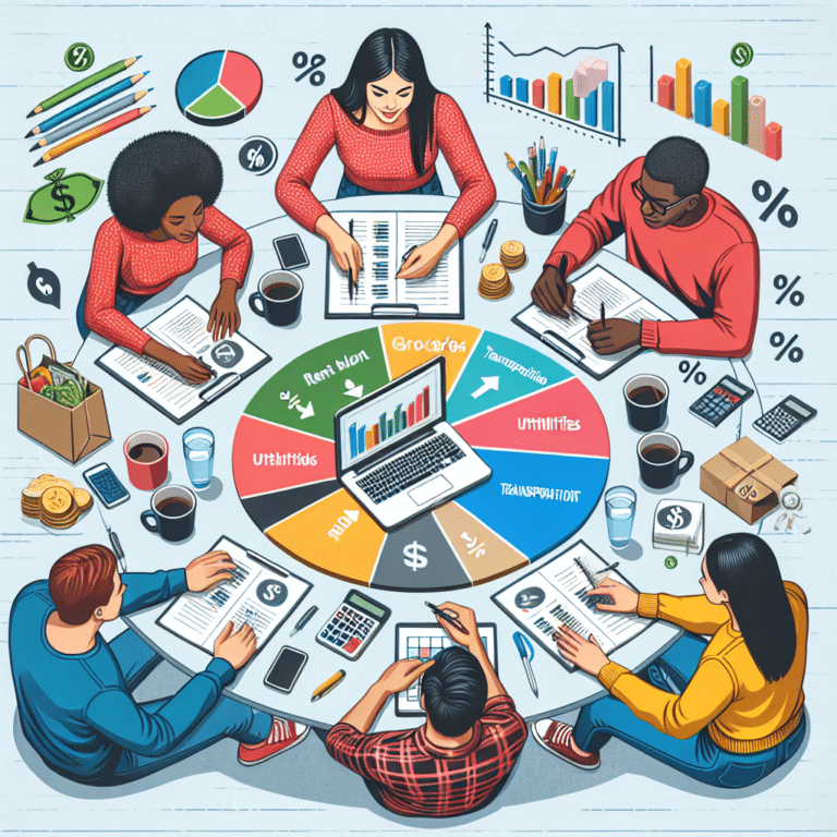 setting up a realistic monthly budget for students